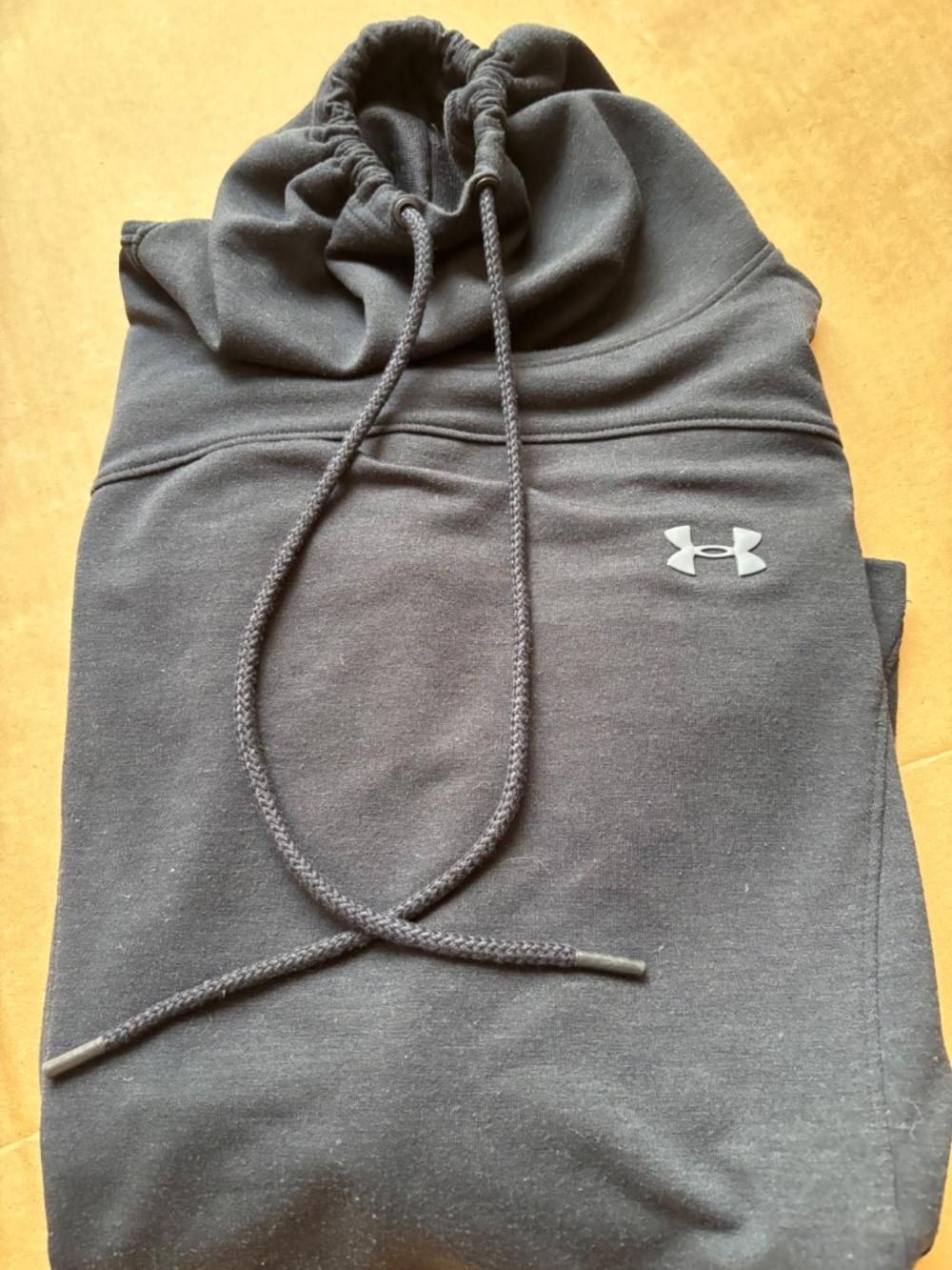 Under Armour Women's Funnel Neck Fleece Hoodie - Black - Size Medium - Picture 7 of 7